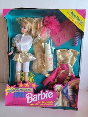 Hollywood Hair Barbie Doll Deluxe Play Set NIB Mattel Dolls 1993 Vntg Glam